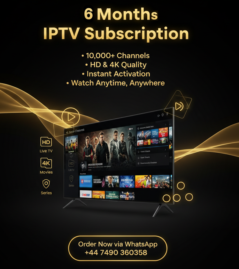 6 Months IPTV Subscription