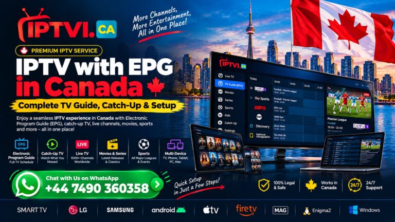 IPTV with EPG in Canada – Complete TV Guide, Catch-Up & Setup