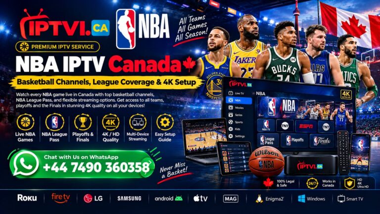 NBA IPTV Canada – Basketball Channels, League Coverage & 4K Setup