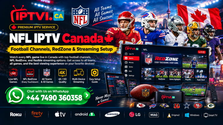 NFL IPTV Canada – Football Channels, RedZone & Streaming Setup